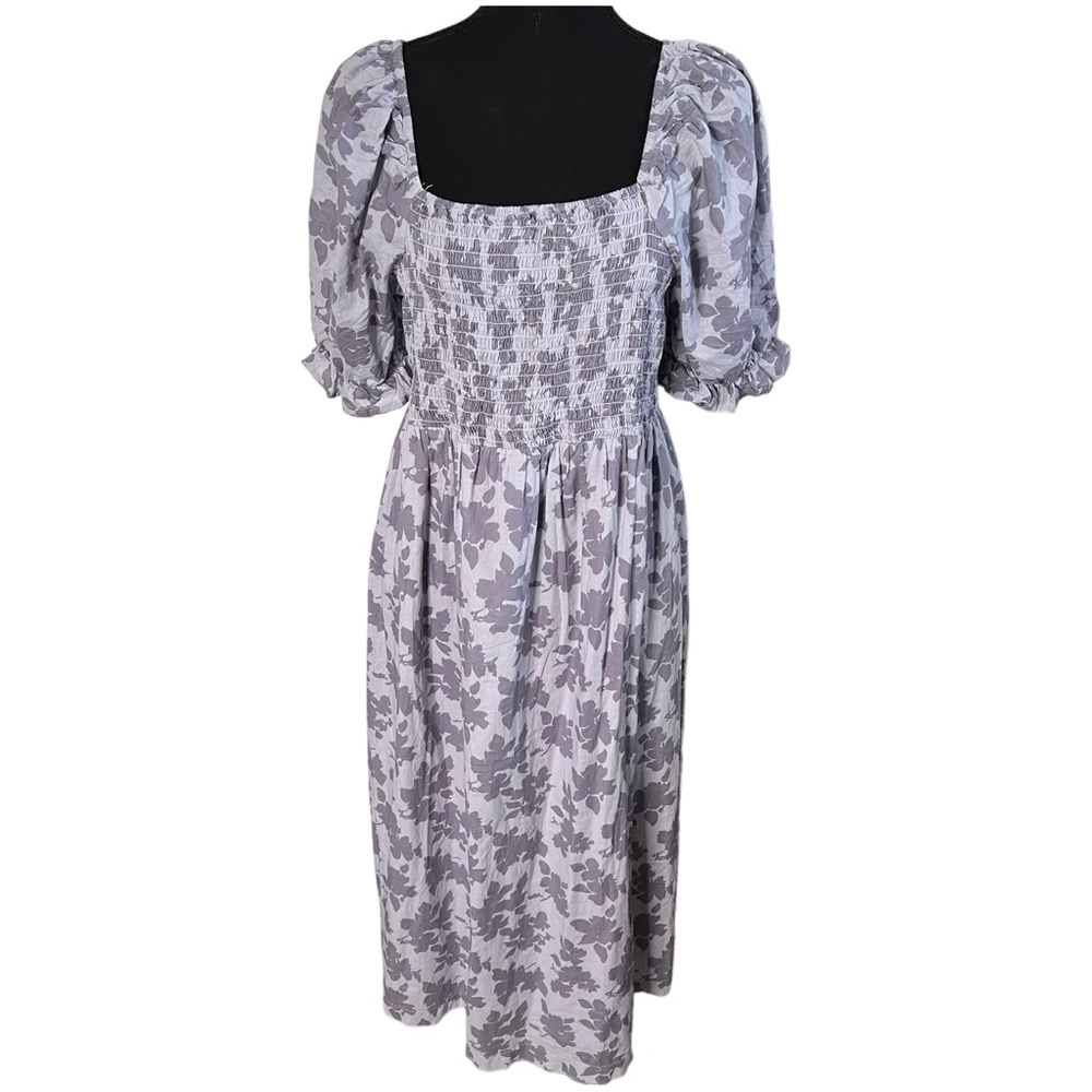 The Nines by Hatch Target Purple Lilac Floral Cotton Maternity Dress Size XL NWT